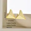 Pendientes de textura plisada con trefilado distintivos y únicos, diseño de nicho femenino, pendientes de sentido avanzado, elegantes pendientes de celebridades de Internet.