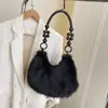 Comércio exterior moda coreana versátil chique outono e inverno casual elegante alta qualidade simples 2026 bolsa feminina de pelúcia