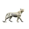 Artesanato de Resina Galvanizada de Luxo Leve, Estatueta de Animal Leopardo Dinheiro, Decoração de Mesa para Sala de Estar, Escritório, Gabinete de TV