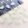 Novas contas de concha coloridas lisas com revestimento UV de acrílico para DIY
