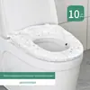 Tapete de Banheiro Descartável Impermeável de TNT Espesso Camada Dupla Independente Venda por Atacado Capa de Vaso Sanitário Descartável para Hotel Hospital