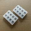 Suministro puntual caja de pastillas de plástico de grado alimenticio de 8 compartimentos caja de pastillas de PP de grado alimenticio de ocho compartimentos caja de pastillas de grado alimenticio de doble fila de 4 compartimentos