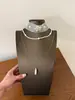 Colar Colar de Malha Camadas Pingente Gota d'Água com Contas de Luxo Leve Francês Design de Nicho Corrente Clavícula Acessório da Moda para Mulheres