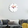 Reloj de pared digital para sala de estar con flamenco, acrílico, silencioso, para el hogar, creativo, de moda, venta al por mayor y al por menor