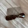 Grampo de Cabelo Laço Estilo Coreano Pente Padrão Tartaruga Moda Simples Acetato Elegante Pente de Cabelo Contínuo Pente Reverso Acessório de Cabelo