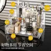 Caja de Almacenamiento para Cosméticos Escritorio Tocador Encimera Acrílico Transparente Escalonado Multicapa Productos para el Cuidado de la Piel Organizador de Perfumes