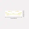 Pegatinas de tatuaje de maquillaje facial de oro de alta gama europeas y americanas transfronterizas, pegatinas de tatuaje temporal de maquillaje facial con purpurina para fiesta de lámina dorada