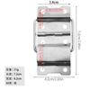 Bisagra dividida n.° 1-5, accesorios de hardware para caja de madera antigua retro, bisagra de hierro, bisagra para joyero