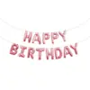 Balões de Filme de Alumínio Decoração Conjunto de Letras Americanas Imitação Feliz Aniversário Versão Slim Decoração de Balão de Folha de Alumínio Suprimentos para Decoração Atacado