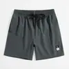 2026 Bermuda de Natação Masculina Verão Perna Reta Tamanho Grande Calça de Cinco Pontos Calça para Águas Termais e Praia Shorts Listrados Calça de Praia Masculina