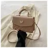 Bolsa Feminina Estilo Francês Linha Borboleta para o Dia a Dia 2024 Simples Verão Novo Estilo Ombro Único Transversal de Mão Pequena Quadrada