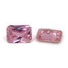 DIY circonio rosa piedra a juego biselado rectangular piedra desnuda circonita AAA venta al por mayor piedra desnuda gema de color ventas directas de fábrica