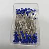Pinos de posicionamento de vidro colorido para roupas, corte vertical, feito à mão, faça você mesmo, pinos perolados, 38 mm, decoração de buquê, pinos fixos