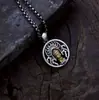 Colar com Pingente de Buda Pequeno Fofo Personalidade Vintage Fosco Prata S925 Joias de Prata Atacado