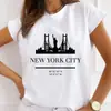 Amazon Mujer Nuevo Cuello Redondo Europeo y Americano Chicas Urbanas Blanco Camiseta Manga Corta Mujer