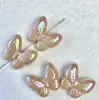 Fantasía de Verano Nuevo Galvanizado UV Mariposa Mariposa Voladora Cadena de Teléfono Móvil con Cuentas DIY Colgante Collar Accesorios de Joyería
