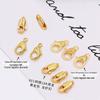 14K/18K cor ouro real 301/801/901 fivela de lagosta gota d'água fivela de mola acessórios faça você mesmo com contas