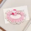 Gatito de Dibujos Animados Fresa Lazo Pequeño Versátil para Recogido de Niña Coleta Simple Elegante Accesorio para el Cabello