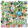 45 pegatinas de grafiti de plantas verdes frescas para equipaje, portátil, guitarra, etc.