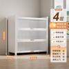 Gabinete de Almacenamiento Doméstico de Acero a Prueba de Polvo con Puerta Armario Infantil Dormitorio Balcón Sala de Estar Gabinete de Almacenamiento Multicapa de Piso a Techo