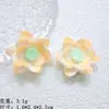 Estanque de lotos hoja de loto resina accesorios al por mayor diy armario refrigerador imanes adornos pequeños de pie 3D decoraciones