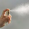 Botella dispensadora de perfume de vidrio de 10 ml Botella de muestra de perfume con tapa de rosca Botella de perfume portátil Botella de perfume