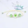 Europeo y Americano Transfronterizo Tendencia de Tiktok Hora Piedra Preciosa Venta Caliente Pulsera de Flor Natural Hilo Joyería Aliento de Bebé Artesanía Hecha a Mano