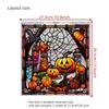 Adesivos de Parede de Abóbora de Vidro Colorido para Halloween, Adesivos Decorativos de Fantasia Mais Vendidos, Frete e Rotulagem Transfronteiriços Disponíveis