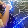 Escultura de Gelo Estéreo de LED Personalizada Alce de Natal Panda Gigante Boneco de Neve de Natal Lâmpada em Forma