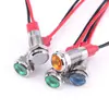 Indicador LED de Linha de Cinto Metálico 6mm Alta Luminosidade Máquina-Ferramenta Falha Sinal de Trabalho Luz 36V124V110 Fundo Vermelho