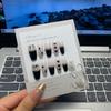 307 Usa Armadura Negro Dulce Fresco Amor Cadena de Diamantes Brillantes Terapia de Luz Armadura Luz Lujo Falso Parche para Uñas