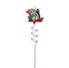 Nuevo Vasito Espiral Navideño de Muñeco de Nieve Decoración Colorida de Mascotas de Dibujos Animados Arte Reutilizable