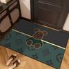 Tapete de Entrada de Tierra de Diatomeas Transfronterizo, Antideslizante Absorbente para Baño Cocina, Diseño Lindo de Animales Lavable