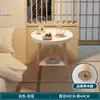 Mesa redonda pequeña nórdica, mesa de centro, mesa auxiliar para sofá, balcón, dormitorio, mesa de centro redonda simple para sala de estar de apartamento de alquiler