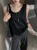 Camisola casual de verano ligera sin mangas para mujer, holgada y adelgazante, disimula los rollitos laterales, se puede usar como capa exterior o como capa interior