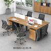 Escritorios y Sillas de Hierro para Personal de Oficina, Panel de Marco de Mariposa Engrosado, Combinación de Cuatro Personas Estilo Panel, Muebles de Oficina al por Mayor