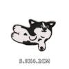 Gatinho Preto de Desenho Animado Adesivos de Tecido Autoadesivos Sem Passar Roupas Adesivos de Bordado Sem Furos Sem Costura para Roupas Infantis