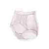 Panty de encaje para mujer con estampado de leopardo, talle alto, control de abdomen, transpirable, antibacteriano 10A, con fuelle extendido, sexy y seductor, tipo bikini
