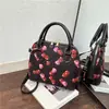 Bolsa feminina de concha de cereja transfronteiriça, bolsa de mão versátil, bolsa transversal, bolsa estampada, estilo preppy, Yamanashi Yoson