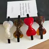 Acetato Texturizado Nuevo Color Lazo Tridimensional Pinza de Resorte de Una Línea Pasador Nuevo Accesorio para el Cabello Versátil de Chica Dulce