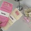 Calcetines Ioulor con Etiqueta de Dopamina, Estilo Chica Caliente del Milenio, Color Sólido, Calcetines Holgados de Verano Transpirables, Estilo Coreano, Calcetines de Doble Aguja para Mujer