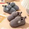 Zapatos de Algodón para Niños Babudou Invierno Cálido Pantuflas de Algodón para Bebé de Punta Cerrada Botas de Algodón para Bebé Pequeño Niños Niñas Botas de Nieve