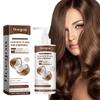 Hoegoa Shampoo de Óleo de Coco Limpeza do Couro Cabeludo Nutrição Capilar Cuidados com os Cabelos Shampoo