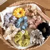 Goma para el pelo tipo scrunchie de color sólido estilo macarrón coreano, Suave y versátil, No daña el cabello, Alta elasticidad, Goma para coleta informal