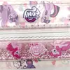 Regla de Arena Líquida de My Little Pony de Dibujos Animados para Estudiantes, para Dibujar Líneas Rectas y Onduladas, Regla Multifuncional Inyectada con Aceite