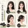 Peluca para Mujer, Extensión de Cabello para la Parte Superior de la Cabeza, Esponjosa y que Aporta Volumen, Almohadilla de Cabello Realista, Almohadilla de Cabello Invisible Sin Costuras para la Parte Alta de la Corona, Herramienta para Mejorar el Cabello