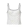 Estilo Europeu e Americano Amazon Mais Vendido Moda Tendência Versátil Curto Poá Camisola Top