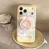 Capa de Celular Magnética Fosca Fofa Coelho de Sobremesa Maçã para iPhone 17Promax Adequada para 16Pro Camada Dupla 18Pro