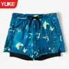 Calções de Banho Masculinos Adultos, Conjunto de Roupa de Banho Boxer de Cinco Pontos, Anti-Constrangimento, Novo Equipamento Profissional Transfronteiriço para Natação na Praia
