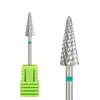 Broca para uñas cabeza cónica aleación de acero de tungsteno herramienta para eliminar uñas cabeza redonda cónica larga cabeza de lijado de uñas acero de tungsteno